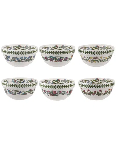 Portmeirion Set Of 6 Botanic Garden Large Stacking Bowls In Multi