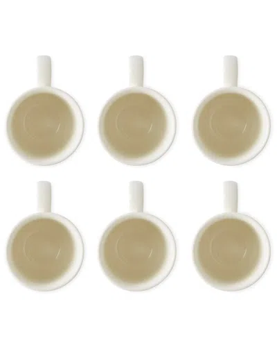 Portmeirion Set Of 6 Botanic Garden Meadow Tulip Beakers In Brown