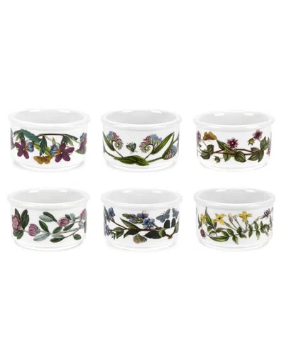 Portmeirion Set Of 6 Botanic Garden Stacking Ramekin In White
