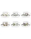 Portmeirion Set Of 6 Botanic Garden Teacup & Saucers