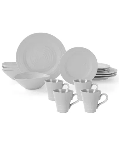 Portmeirion Sophie Conran 16-piece Dinnerware Set, Service For 4 In Gray