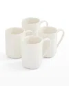 Portmeirion Sophie Conran Arbor 14 Oz. Mugs, Set Of 4 In Gray