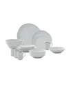 Portmeirion Sophie Conran Arbor 18 Piece Dinnerware Set, Service For 4 In Gray