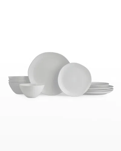 Portmeirion Sophie Conran Arbor 4-piece Place Setting In Dove Grey