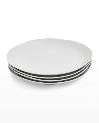 Portmeirion Sophie Conran Arbor Dinner Plates, Set Of 4 In Dove Grey