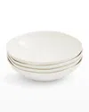 Portmeirion Sophie Conran Arbor Pasta Bowls, Set Of 4 In Creamy White