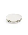 Portmeirion Sophie Conran Arbor Salad Plate, Set Of 4 In Creamy White