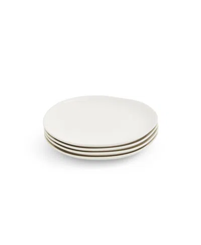 Portmeirion Sophie Conran Arbor Salad Plate, Set Of 4 In Creamy White