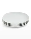 Portmeirion Sophie Conran Arbor Salad Plates, Set Of 4 In Gray