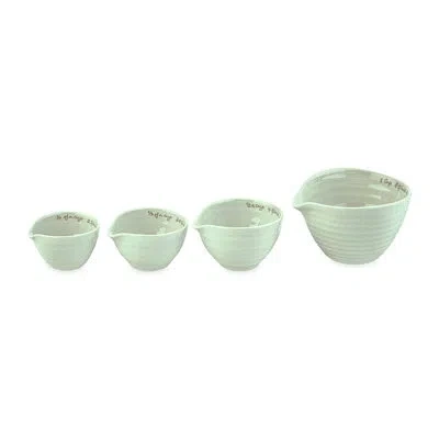 Portmeirion Sophie Conran Celadon Measuring Cups 5.5" In Blue