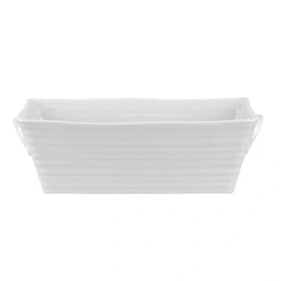 Portmeirion Sophie Conran Ceramic Rectangular Baker In White