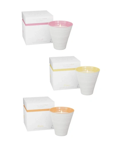 Portmeirion Sophie Conran Energy Candles, Set Of 3 In Mix-
