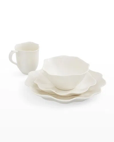 Portmeirion Sophie Conran Floret 4-piece Place Setting In Creamy White