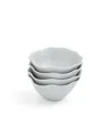 Portmeirion Sophie Conran Floret Dove Grey To All Purpose Bowl, Set Of 4 In Dove Gray