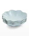 Portmeirion Sophie Conran Floret Pasta Bowls, Set Of 4 In Blue