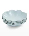 Portmeirion Sophie Conran Floret Pasta Bowls, Set Of 4 In Robins Egg