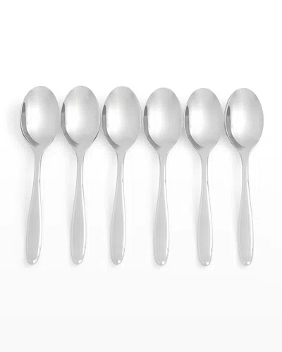Portmeirion Sophie Conran Floret Set Of 6 Cocktail Spoons In Metallic