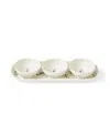 Portmeirion Sophie Conran Lavandula 4-piece Bowl & Tray Set In White