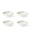 Portmeirion Sophie Conran Lavandula Cereal Bowls, Set Of 4 In White