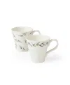 Portmeirion Sophie Conran Lavandula Mugs, Set Of 2 In White