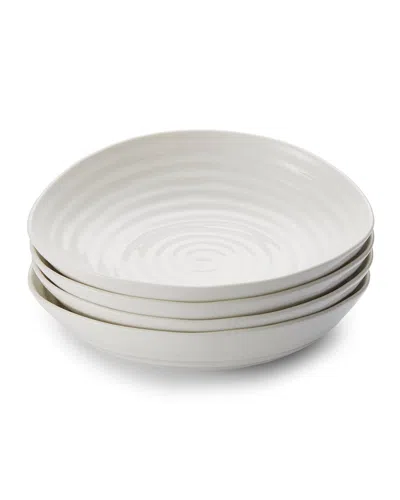 Portmeirion Sophie Conran Pasta Bowls, Set Of 4 In Gray