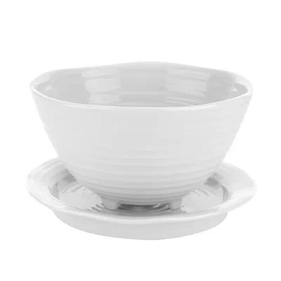 Portmeirion Sophie Conran White Berry Bowl & Stand