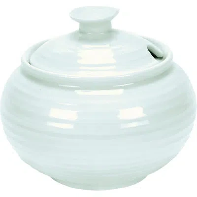 Portmeirion Sophie Conran-covd Sugar 11 oz In Celadon