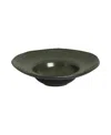 Porto Brasil 11.02" Stoneware Deep Rim Plates, Set Of 4 In Green