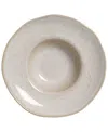 Porto Brasil 11.02" Stoneware Deep Rim Plates, Set Of 4 In Latte