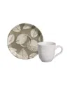 Porto Brasil Seiva 12 Pc. Espresso Cup And Saucer Set, Service For 6 In Seiva