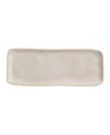 Porto Brasil 12.99" Stoneware Medium Rectangular Platters, Set Of 4 In Latte