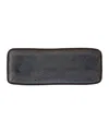 Porto Brasil 12.99" Stoneware Medium Rectangular Platters, Set Of 4 In Blue