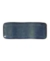 Porto Brasil 12.99" Stoneware Medium Rectangular Platters, Set Of 4 In Denim