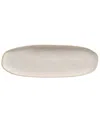 Porto Brasil 14.17" Stoneware Large Shallow Oval Platters, Set Of 4 In Latte