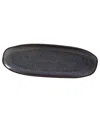 Porto Brasil 14.17" Stoneware Large Shallow Oval Platters, Set Of 4 In Blue
