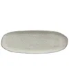 Porto Brasil 14.17" Stoneware Large Shallow Oval Platters, Set Of 4 In Gray