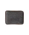 Porto Brasil 7" Stoneware Rectangular Juta Platters, Set Of 4 In Blue