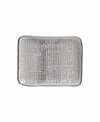 Porto Brasil 7" Stoneware Rectangular Juta Platters, Set Of 4 In Gray