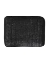 Porto Brasil 7" Stoneware Rectangular Juta Platters, Set Of 4 In Matte Black