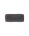 Porto Brasil 8.6" Stoneware Rectangular Platters, Set Of 4 In Brown