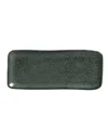 Porto Brasil 8.6" Stoneware Rectangular Platters, Set Of 4 In Green