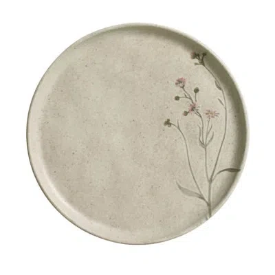 Porto Brasil Bio Stoneware Campestre Dessert Plate, 8.46" (set Of 6) In Ivory