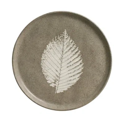 Porto Brasil Bio Stoneware Seiva Dessert Plate, 8.46" (set Of 6) In Green