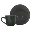 Porto Brasil Coffee Cup & Saucer In Black