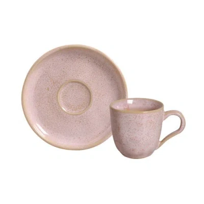 Porto Brasil Coffee Cup & Saucer In Pink