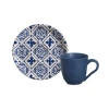 Porto Brasil Coffee Cup & Saucer Set Of 6 In Blue