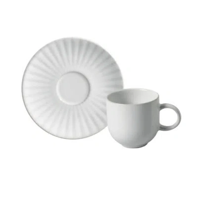 Porto Brasil Coffee Cup & Saucer In White