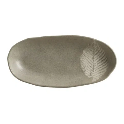 Porto Brasil Deep Oval Platter Set Of 4 In Gray