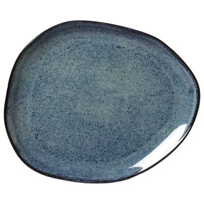 Porto Brasil Denim Commercial Dishwasher Safe 12.2'' Stoneware Dinner Plate , Set Of 6 In Blue