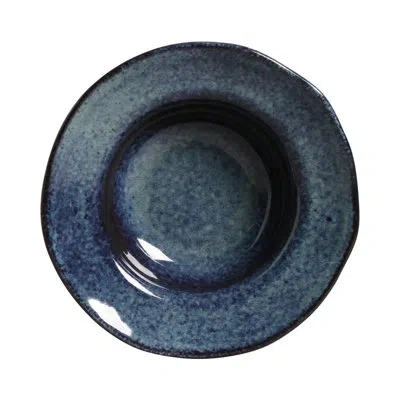 Porto Brasil Denim Commercial Dishwasher Safe 7.48'' Stoneware Salad Or Dessert Plate , Set Of 4 In Blue